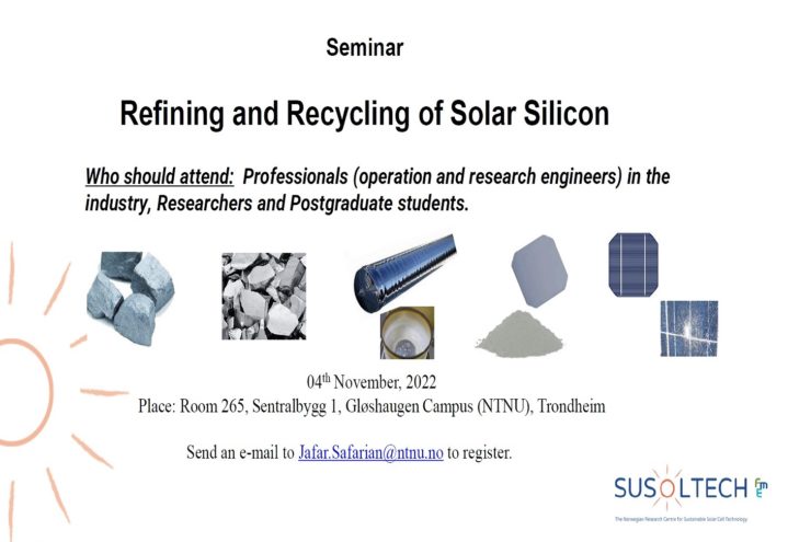 Refining and Recycling of Solar Silicon